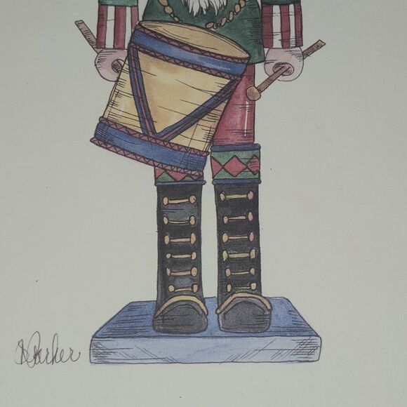 The Bombay Company Y2K Framed Drumming Nutcracker Print A. Parker 16.5"X10.5"X1" - Picture 5 of 10